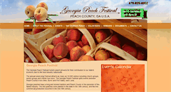 Desktop Screenshot of gapeachfestival.com