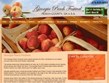 Tablet Screenshot of gapeachfestival.com